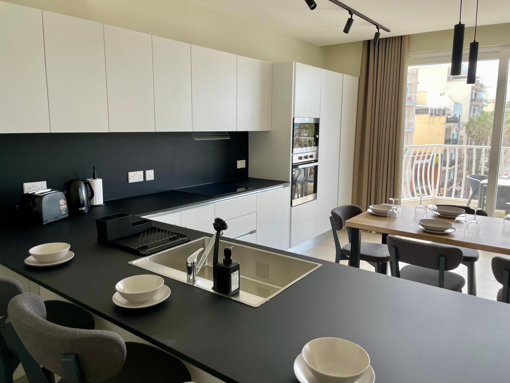 Bugibba Square Seafront Lux Apartments By Holi เซนต์พอลส์เบย์ ภายนอก รูปภาพ