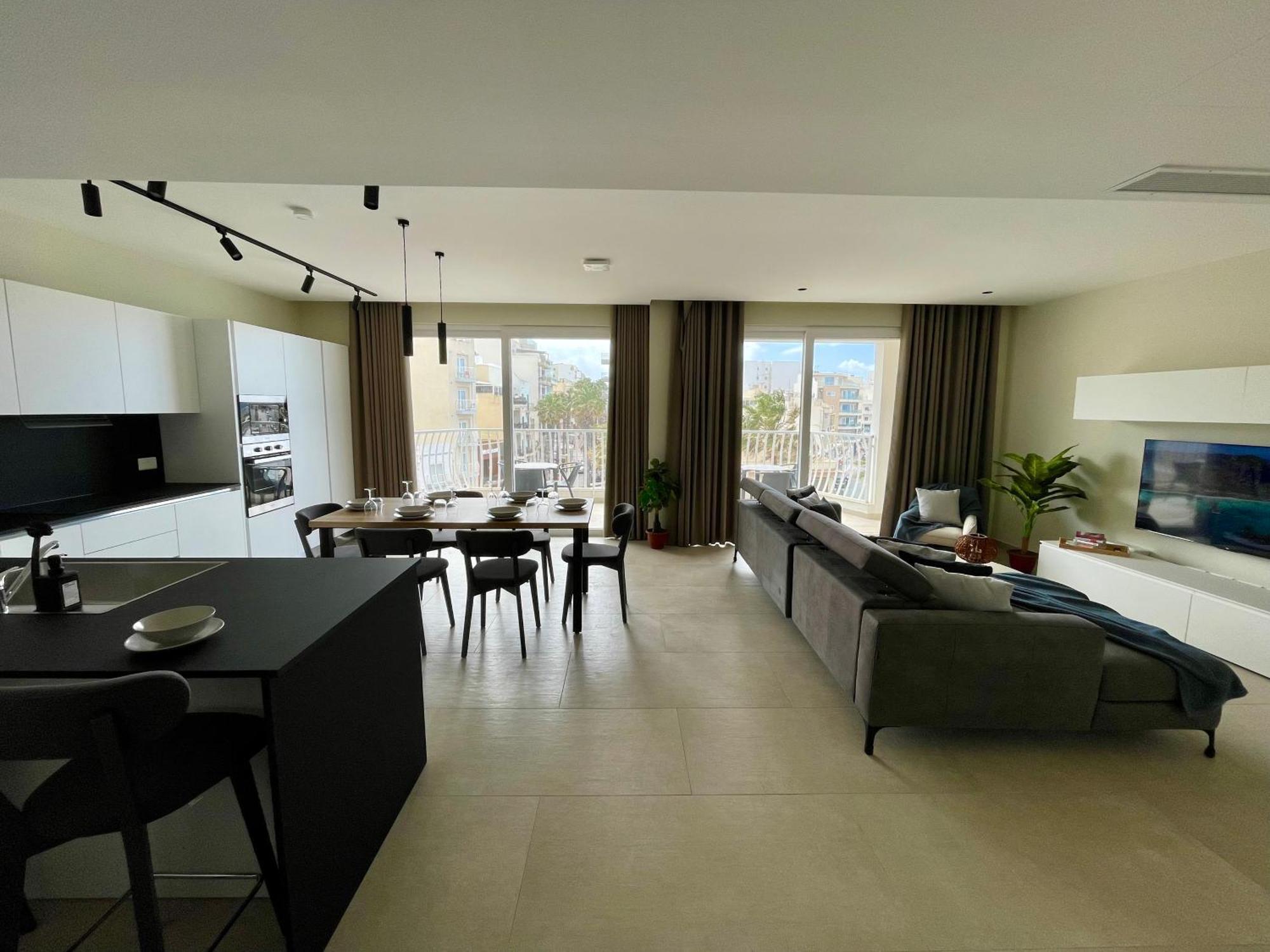 Bugibba Square Seafront Lux Apartments By Holi เซนต์พอลส์เบย์ ภายนอก รูปภาพ