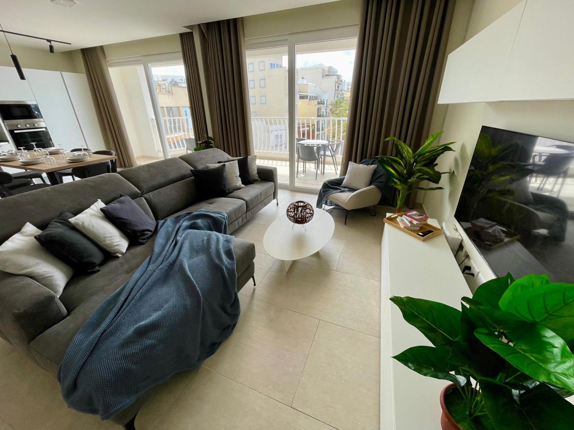 Bugibba Square Seafront Lux Apartments By Holi เซนต์พอลส์เบย์ ภายนอก รูปภาพ