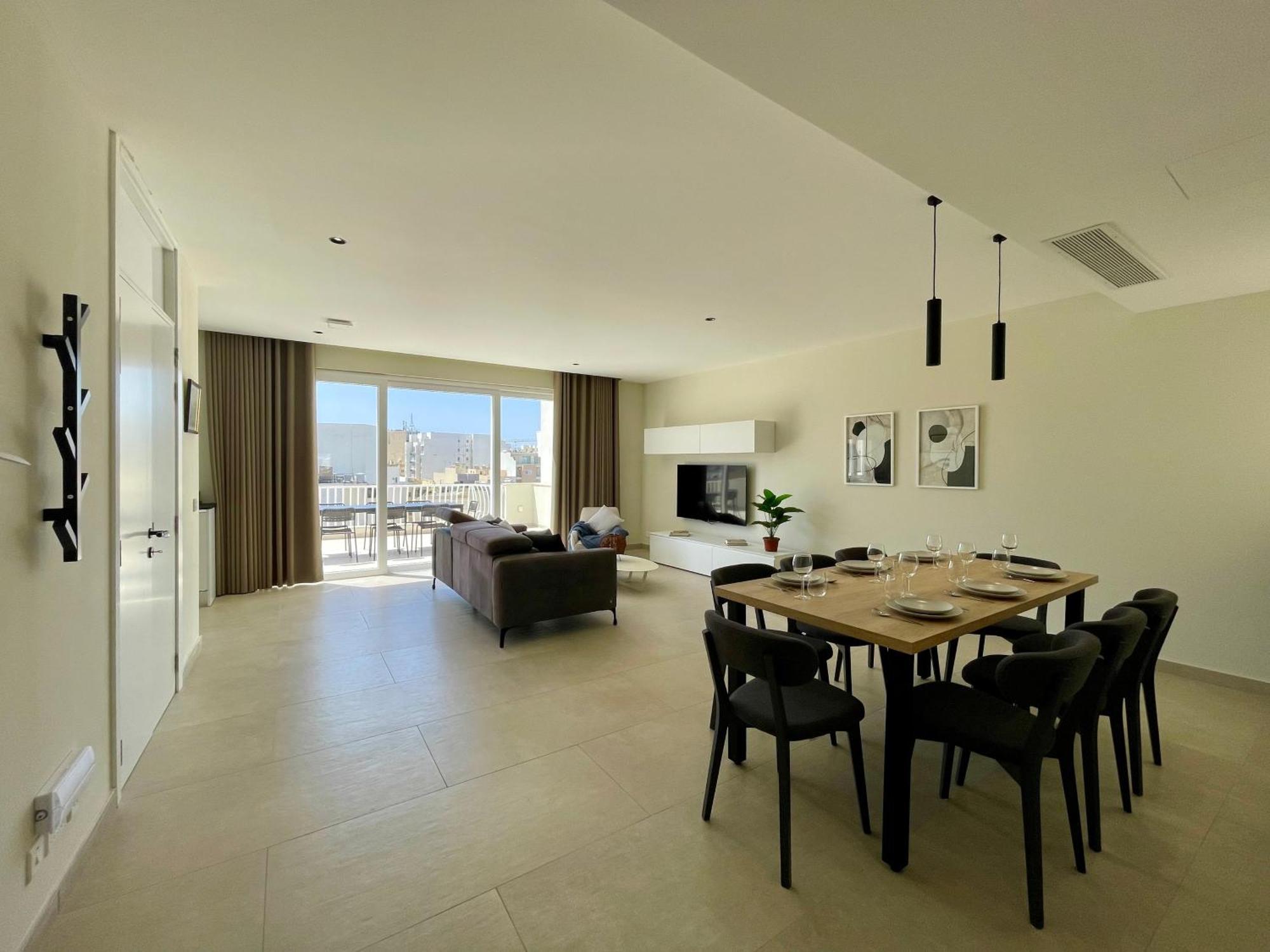 Bugibba Square Seafront Lux Apartments By Holi เซนต์พอลส์เบย์ ภายนอก รูปภาพ