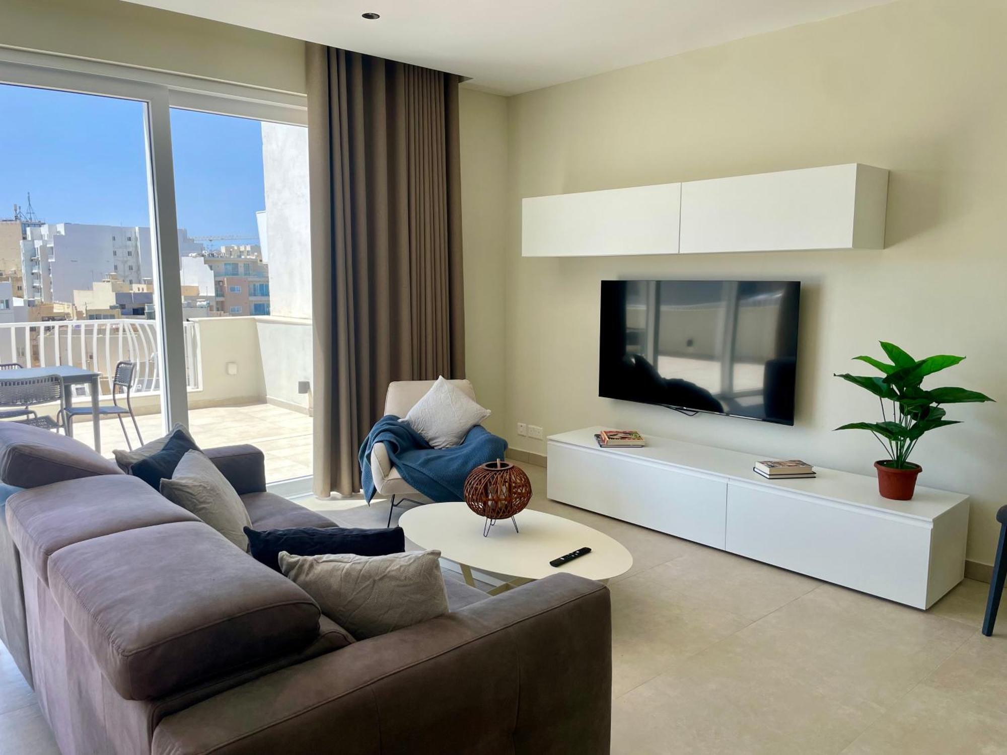 Bugibba Square Seafront Lux Apartments By Holi เซนต์พอลส์เบย์ ภายนอก รูปภาพ