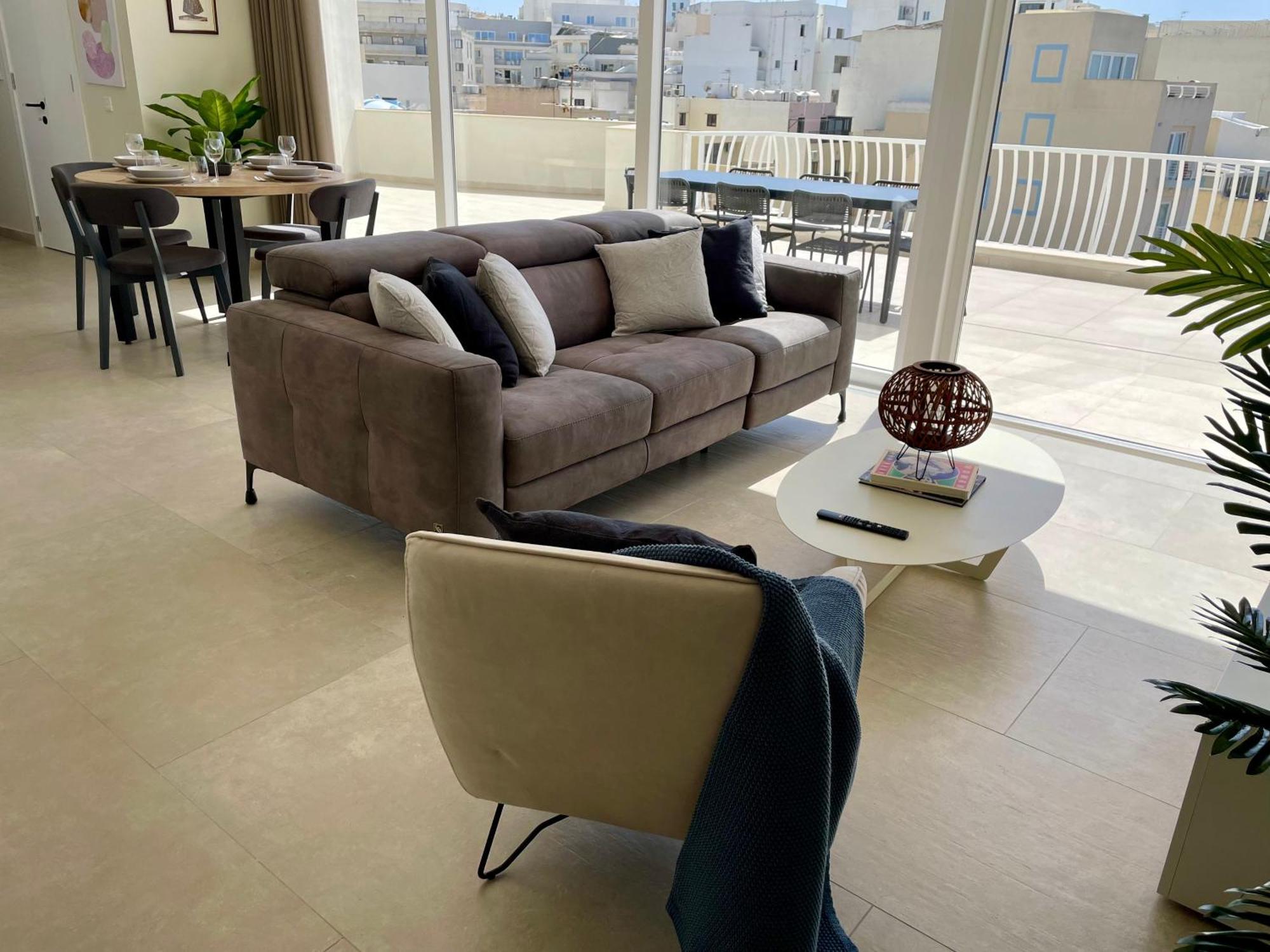 Bugibba Square Seafront Lux Apartments By Holi เซนต์พอลส์เบย์ ภายนอก รูปภาพ