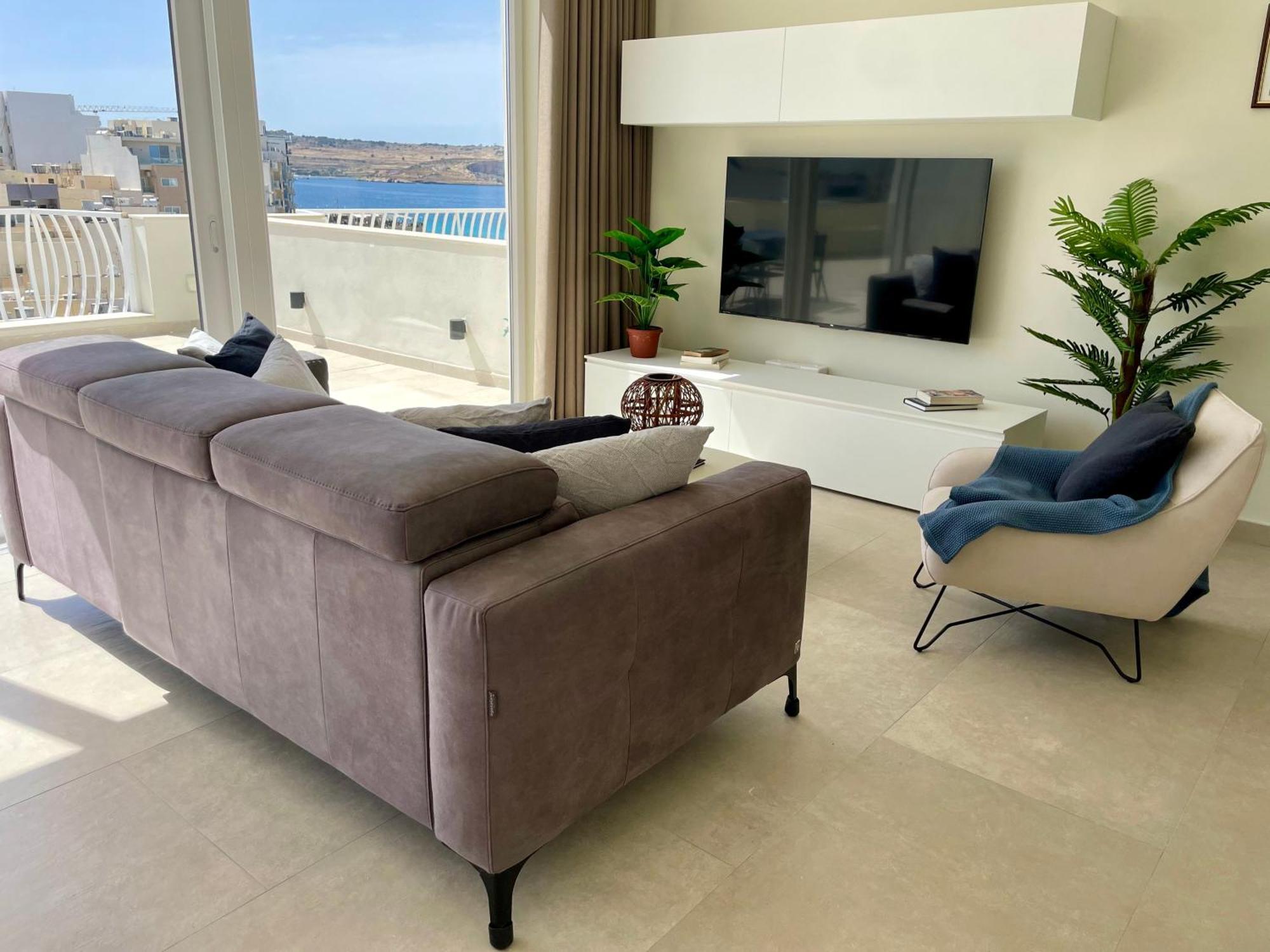 Bugibba Square Seafront Lux Apartments By Holi เซนต์พอลส์เบย์ ภายนอก รูปภาพ